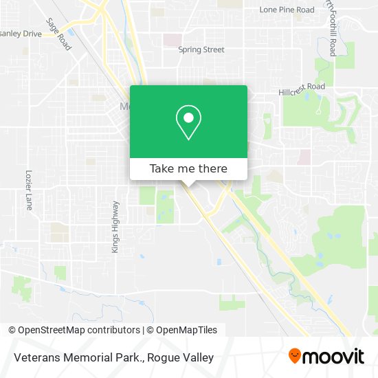 Veterans Memorial Park. map