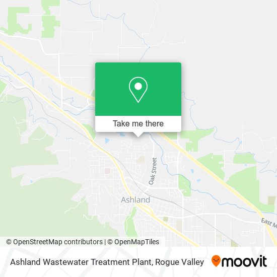 Ashland Wastewater Treatment Plant map