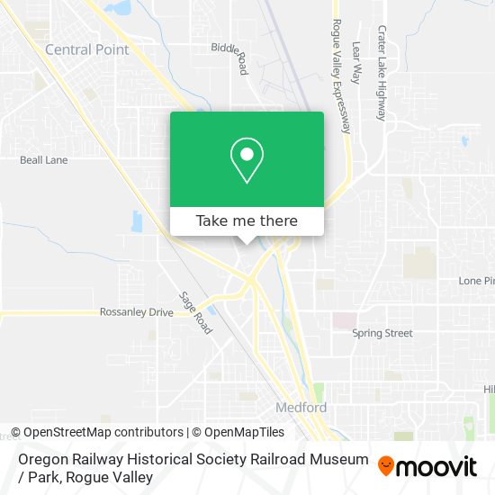 Oregon Railway Historical Society Railroad Museum / Park map