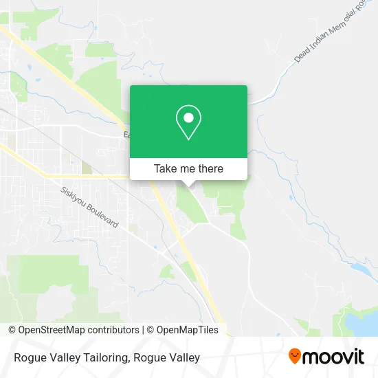 Rogue Valley Tailoring map