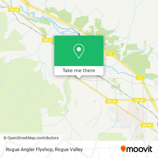 Rogue Angler Flyshop map