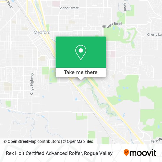 Mapa de Rex Holt Certified Advanced Rolfer