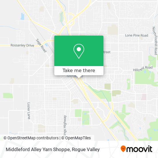Middleford Alley Yarn Shoppe map
