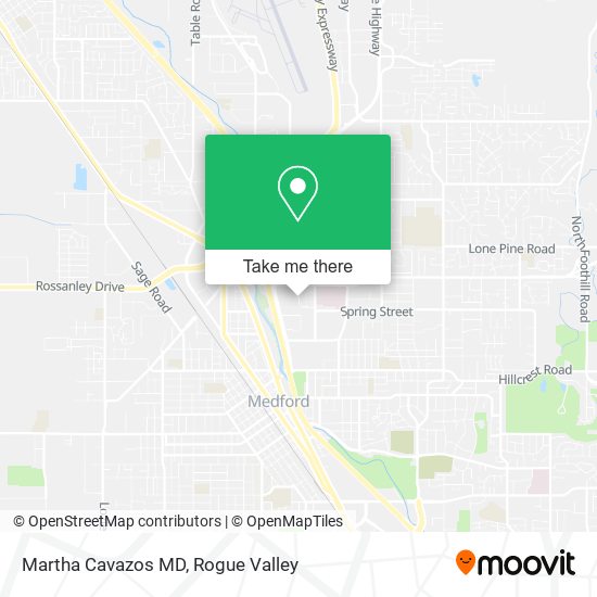 Martha Cavazos MD map