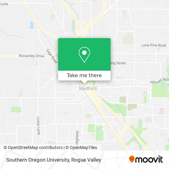 Southern Oregon University map