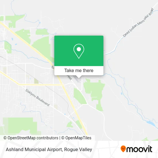 Ashland Municipal Airport map