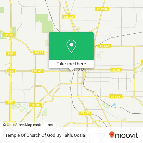 Temple Of Church Of God By Faith map