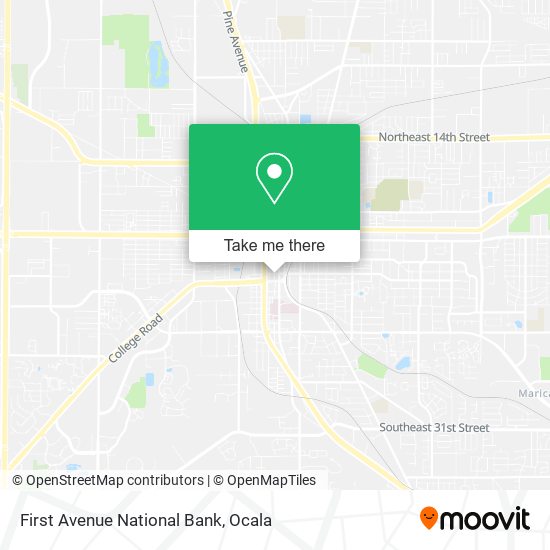 First Avenue National Bank map