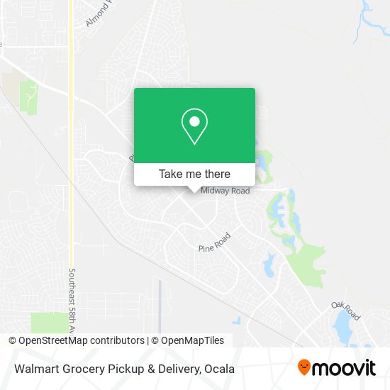 Walmart Grocery Pickup & Delivery map