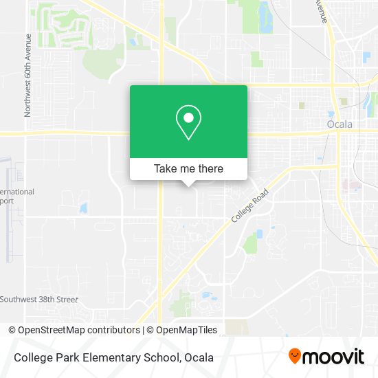 College Park Elementary School map