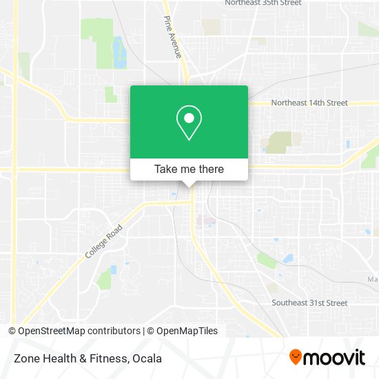 Zone Health & Fitness map
