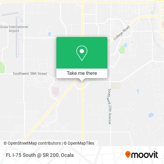 FL I-75 South @ SR 200 map