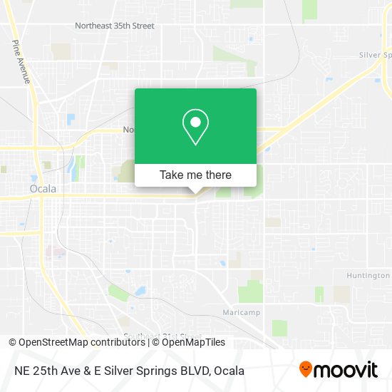 NE 25th Ave & E Silver Springs BLVD map