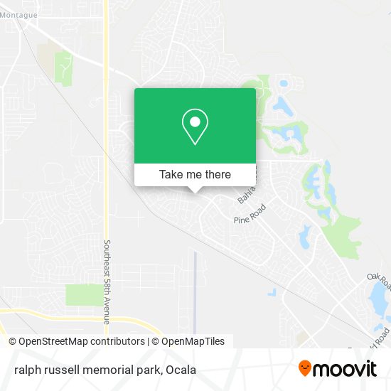 ralph russell memorial park map