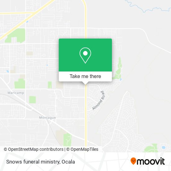 Snows funeral ministry map