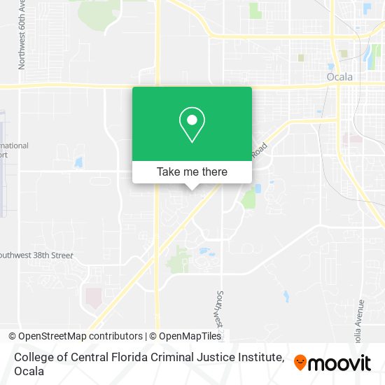 College of Central Florida Criminal Justice Institute map