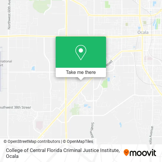 College of Central Florida Criminal Justice Institute map