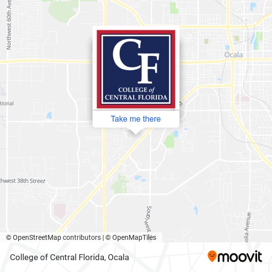 College of Central Florida map
