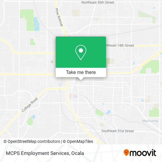 Mapa de MCPS Employment Services