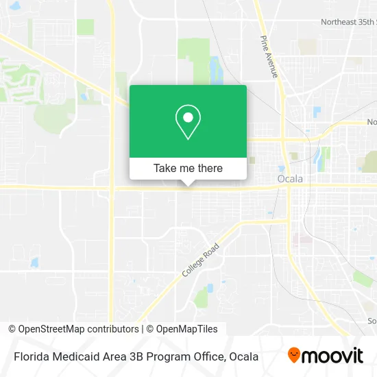 Florida Medicaid Area 3B Program Office map