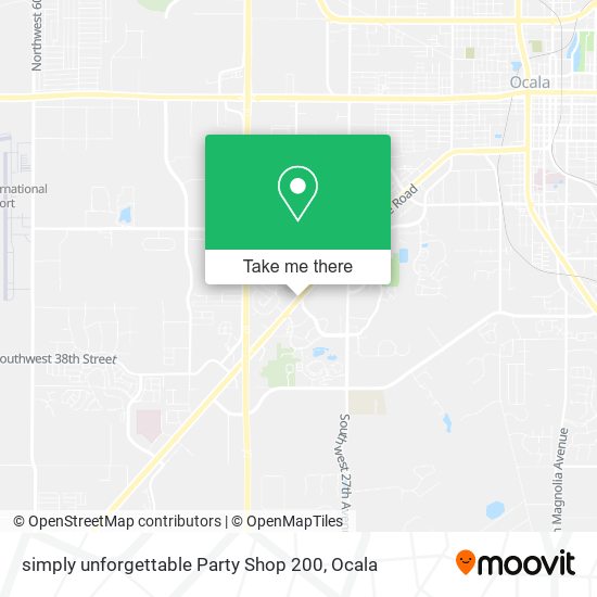 Mapa de simply unforgettable Party Shop 200