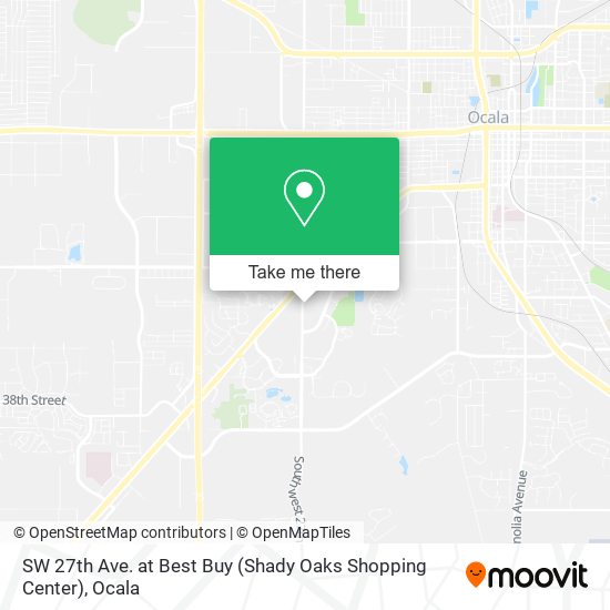 Mapa de SW 27th Ave. at Best Buy (Shady Oaks Shopping Center)