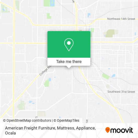 American Freight Furniture, Mattress, Appliance map