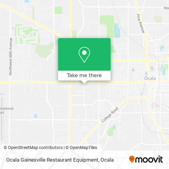 Ocala Gainesville Restaurant Equipment map