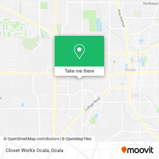 Closet Works Ocala map