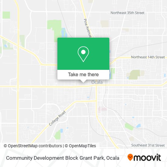 Community Development Block Grant Park map