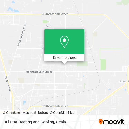 All Star Heating and Cooling map