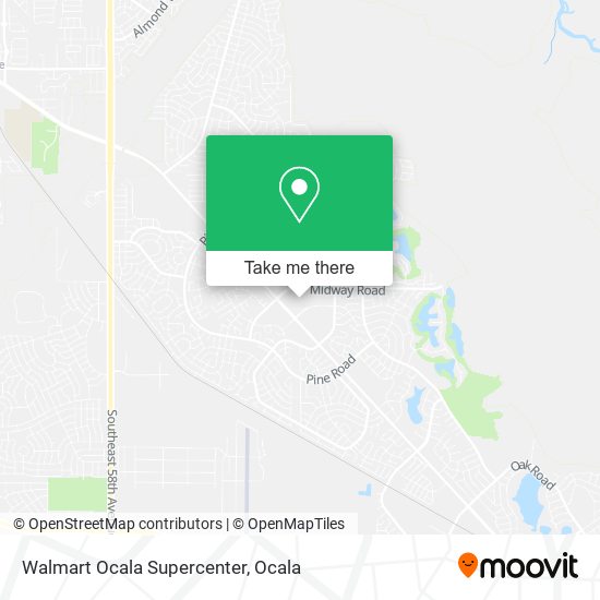 Walmart Ocala Supercenter map