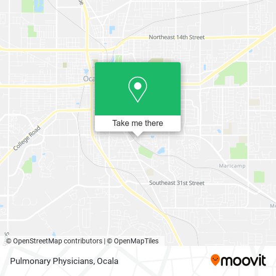 Pulmonary Physicians map