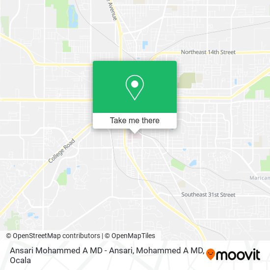 Ansari Mohammed A MD - Ansari, Mohammed A MD map