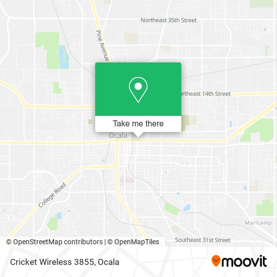 Mapa de Cricket Wireless 3855