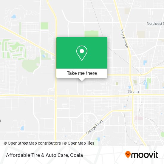 Affordable Tire & Auto Care map