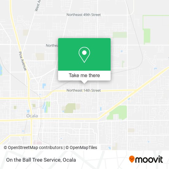 On the Ball Tree Service map
