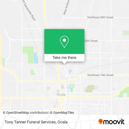 Mapa de Tony Tanner Funeral Services