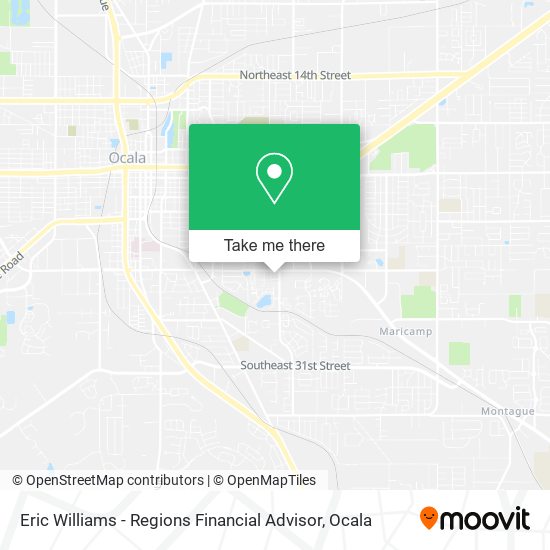 Mapa de Eric Williams - Regions Financial Advisor
