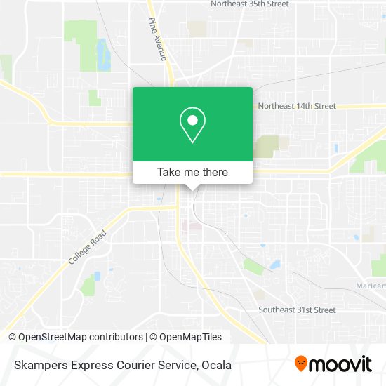 Skampers Express Courier Service map