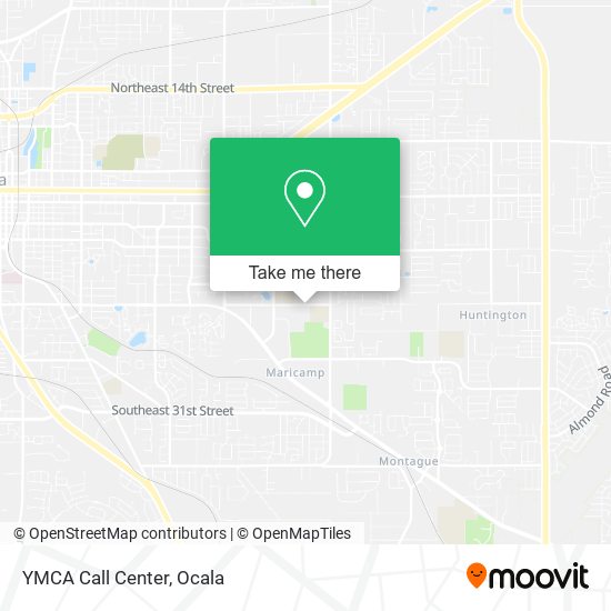 YMCA Call Center map