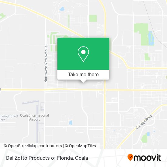 Del Zotto Products of Florida map