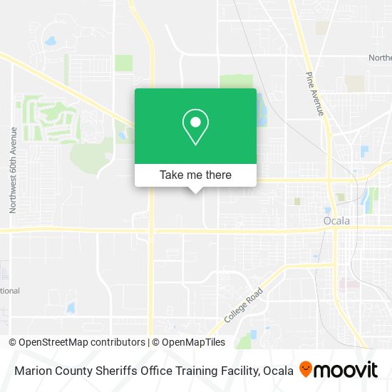 Mapa de Marion County Sheriffs Office Training Facility