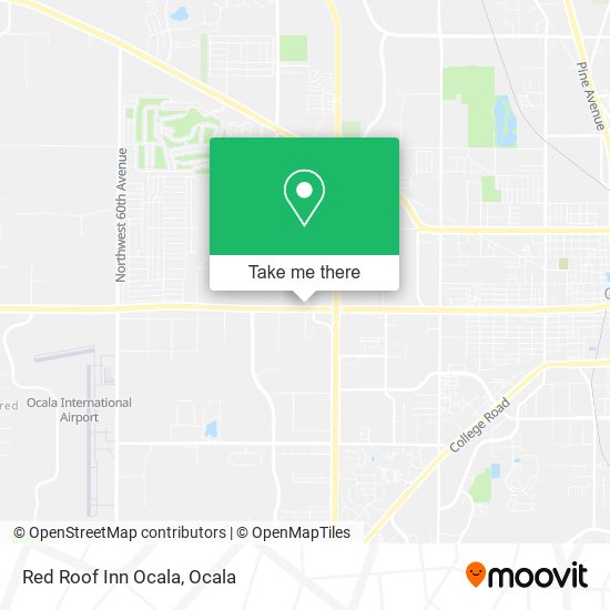 Red Roof Inn Ocala map