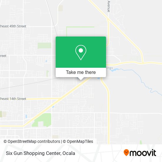Six Gun Shopping Center map