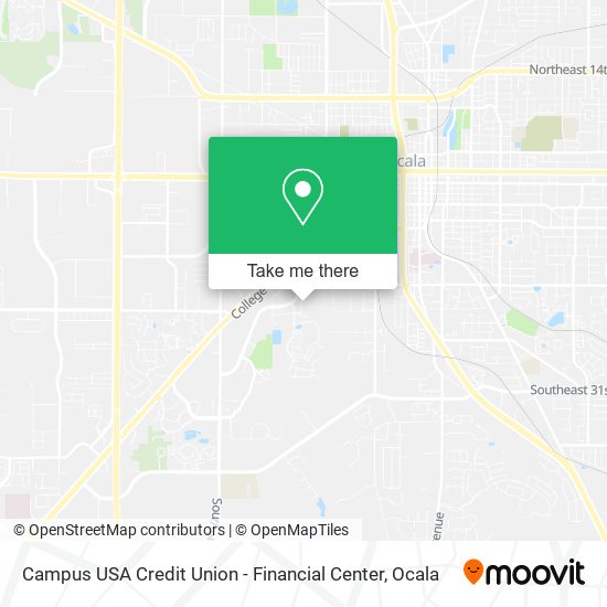 Mapa de Campus USA Credit Union - Financial Center