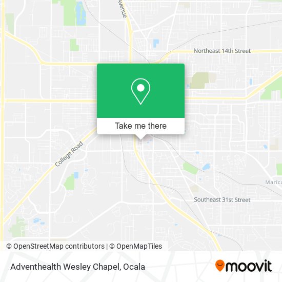 Adventhealth Wesley Chapel map