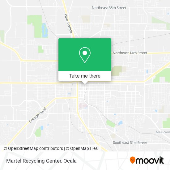 Martel Recycling Center map