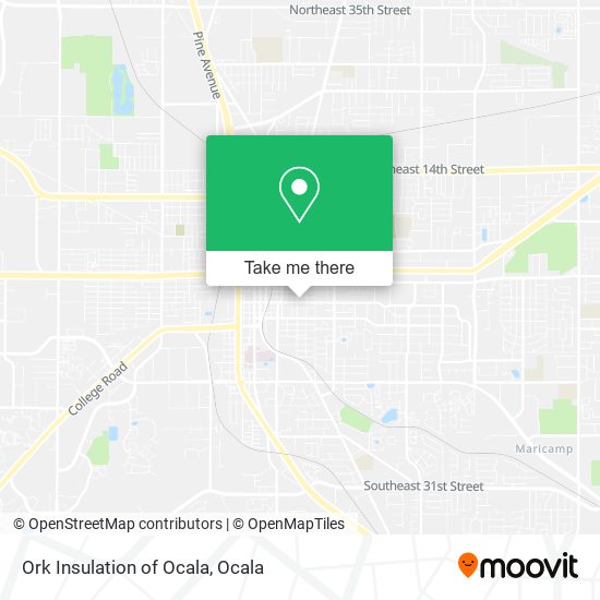 Ork Insulation of Ocala map