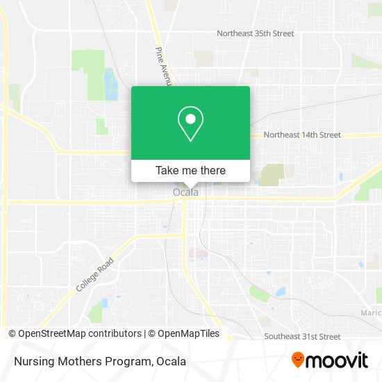 Nursing Mothers Program map